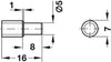 Gls Shelf Support D5mm St Galv Pl Trans