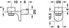 Gls Shelf Support D5mm Plug ZA NP