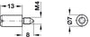 Shelf Support D5mm M4 Sleeve Plug St NP