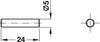 Shelf Support D5x24mm Plug St NP