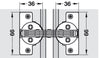 Mitred Flap Hinge 120D for 22.5D App