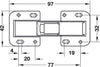 90D Easy Mount Conc Hinge Sprung Hospa
