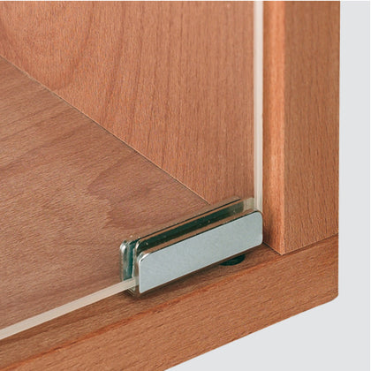 110D Simplex Glass Door Hinge St/Pl Blk