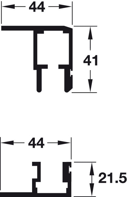 Hawa Multifold 30 Top/Btm Track 2.5m AA