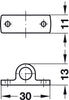 Rod Guide for D6mm Profile Pl Brown