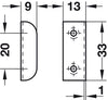 Lock Housing w Aperture for Pro Cyl MNP