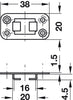 Open Bar Guide 38x20mm St Galv