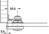 Glass Door Cyl Lever Lock B Diff PNP