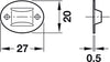 Rod Guide for 10x3mm Profile St PNP