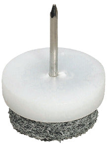 Pin Type Felt Glide D28mm Pl Wht/Gry