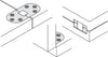 Self Support Fold Table Hinge Brass Matt