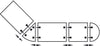 Table Connector 153x60mm St Galv