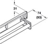 Towel Rail 2-Arm 340mm Alu/Pl Pol Chr