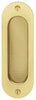 FSB Flush Pull Hdl Rnd 120x40mm Brass PB