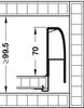 NovaPro Del Std Drawer Set 122/450mm Met