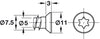 Window Frame Screw Csk Galv D7.5x182mm