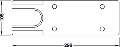 TS 500NC/NV Floor Spring Cover Plate SSS