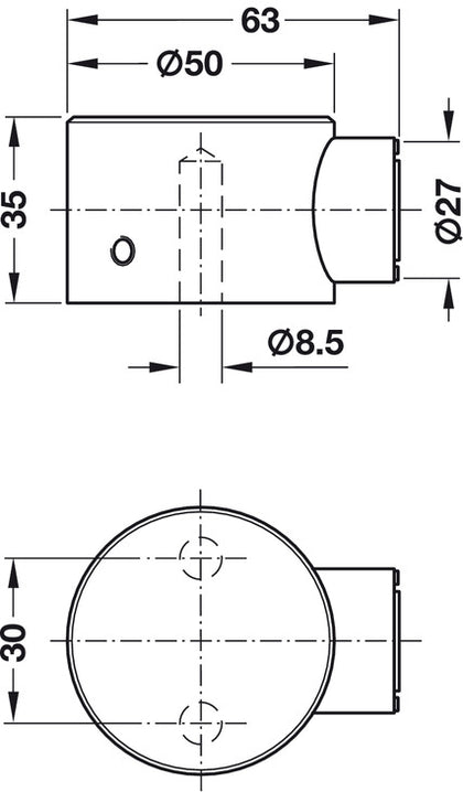 Door Holder Magnetic D50mm 60kg SSS
