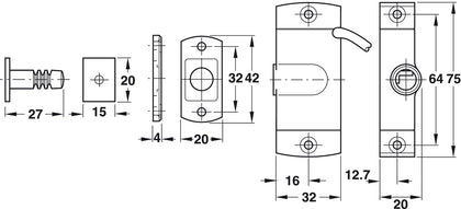 Dialock EFL 1 Lock Case - Mon Func 1.0m