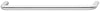 D Handle Steel Pol Chr D10mm 128mm cc