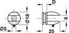Gls Shelf Support 5-7mm Screw ZA SS