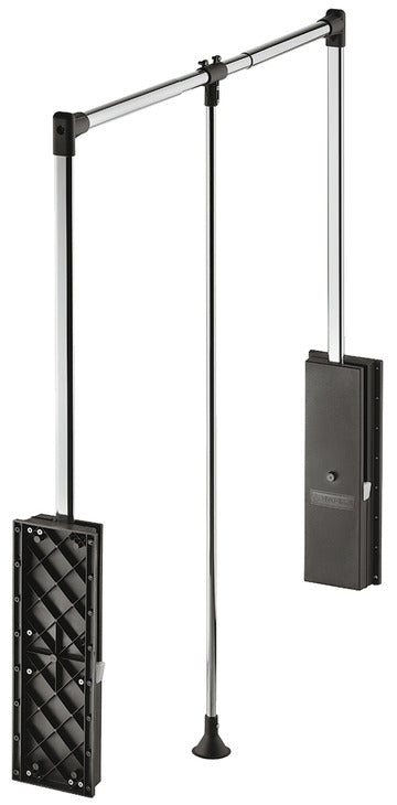 W/Robe Lift Pull 870-1190mm 15kg NP/Blk