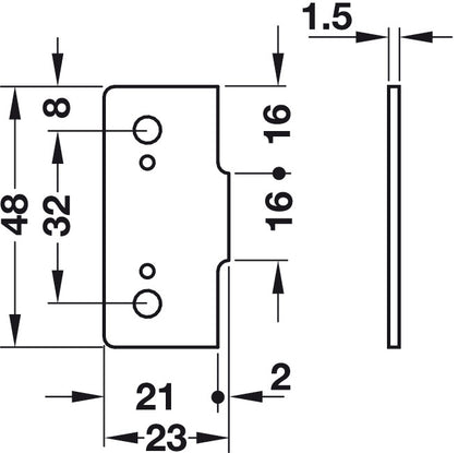 Keku Spacer Plate AS Varianta Blk