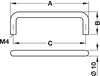 D Pull Hdl AA Silver Col D10mm 96mm cc
