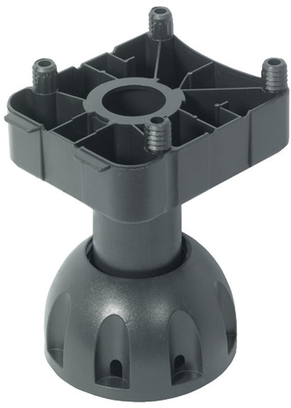 Plinth Foot Adj 120mm Press Pl Black