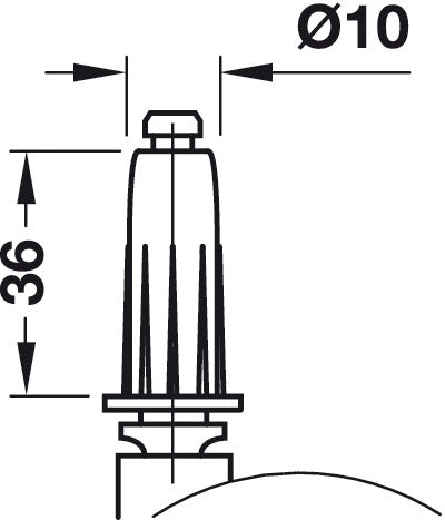 D50mm Twin Castor Swivel wo Brake PF Bk