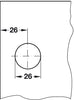 Glass Door Cyl Lever Lock B Diff PNP