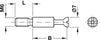 Minifix S100 Con Bolt 12/34mm St Bright