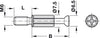 Minifix S200 Con Bolt M6/34mm St Galv