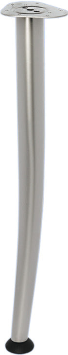 Leg Curved Pol Chr Plt D60xH710mm