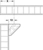 Mini Corner Connector 21x44mm Beige