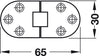 Self Support Fold Table Hinge Brass Matt