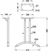 Table Fit T-Frame 695mm Curve CP