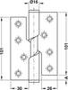 Butt Hinge Rising 102x76mm CW 304 SSS