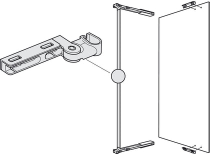 Centre Hinge ZA Silver for 407.32.910