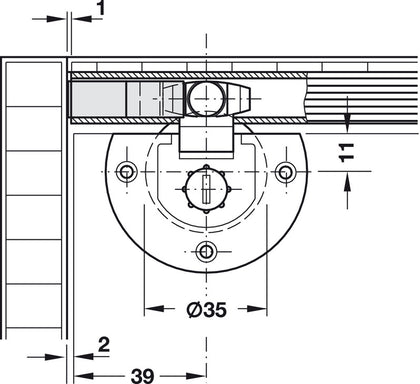 FingerFix Track Stopper w Retain Spr Pl