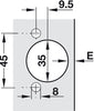 Red Jig Supplement-Hinge D3545/9.5mm