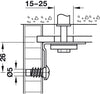 Cabinet Hanger Scr Fix Galv St Brown