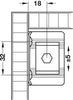 Cabinet Hanger Scr Fix Galv St White