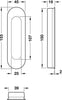 FSB 4250 Flush Pull Hdl Open 304 SSS