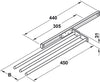 Towel Rail 2-Arm 440mm Alu PC