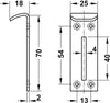 Safe Deposit Box Lock 70x25x18mm St Galv