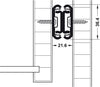 3630 BB Drawer Runner 2Way Full 40kg 700mm Blk
