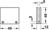 D38+51mm Glass Holder 49x48mm SSS