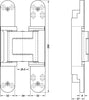 Tectus TE540 3D A8 180D Hinge BM