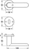 HL02 Lvr Set D53.5mm Pro Cyl 304 SSS